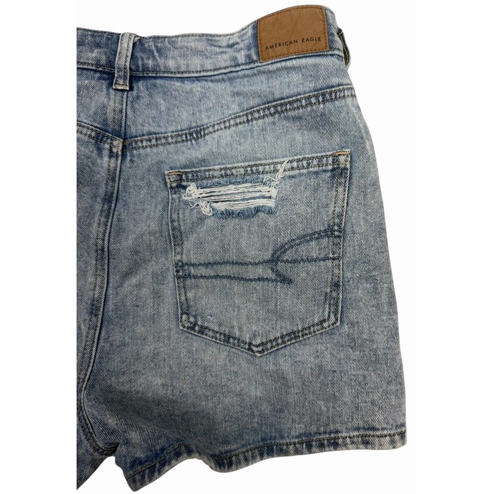 LADIES AMERICAN EAGLE COMFORT STRETCH WAISTBAND DISTRESSSED JEAN SHORTS   SIZE 6 - Picture 14 of 15